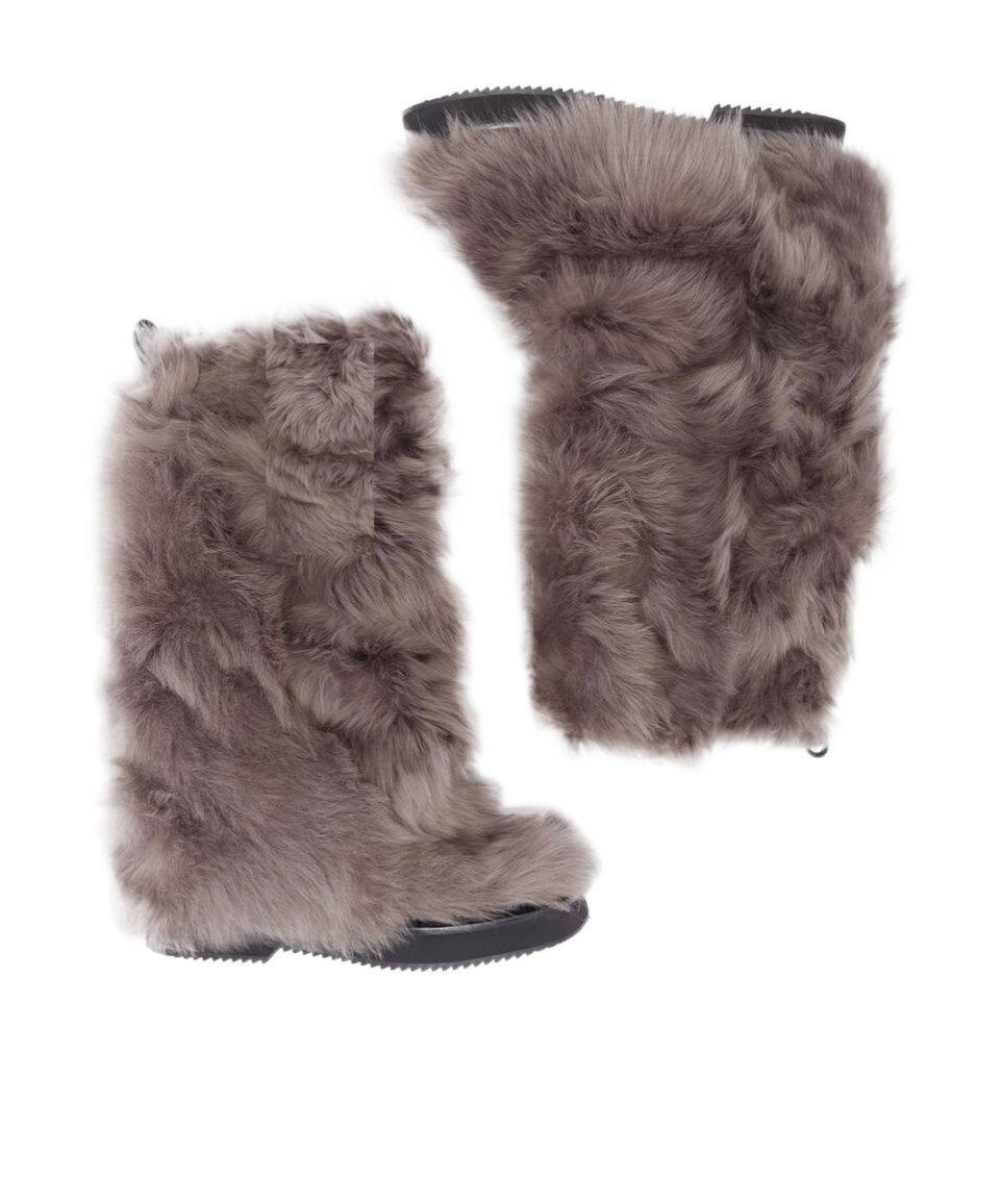 Attico Robin Combat Boot In Animal Print