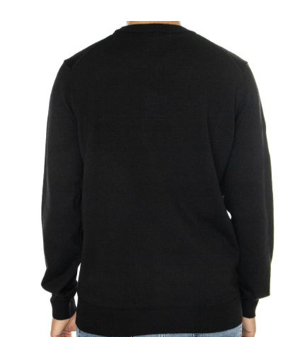 Lacoste Pullover In Cotone Nero In Black