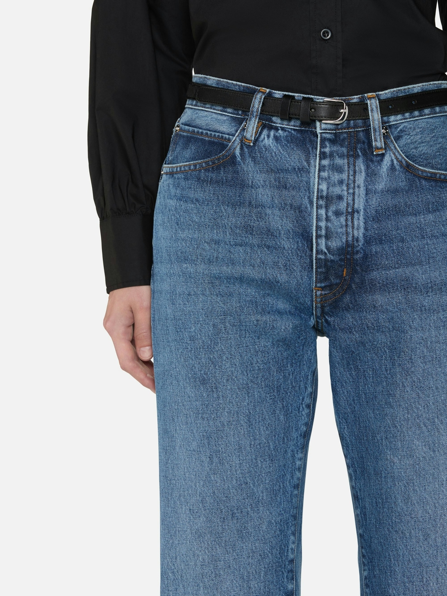 Frame Belt Loop Jeans In Blue
