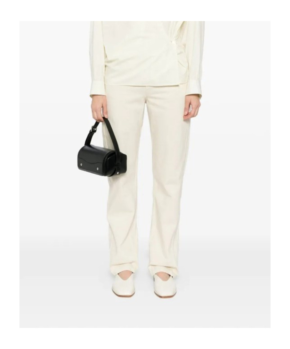 Lemaire Belt Loop Casual Pants In White