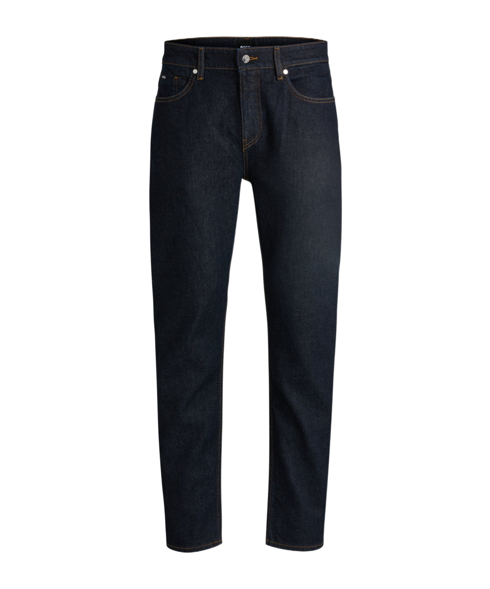 Shop Hugo Boss Straight-leg Jeans In Black
