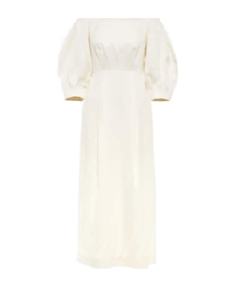Gabriela Hearst Midi Dress In White