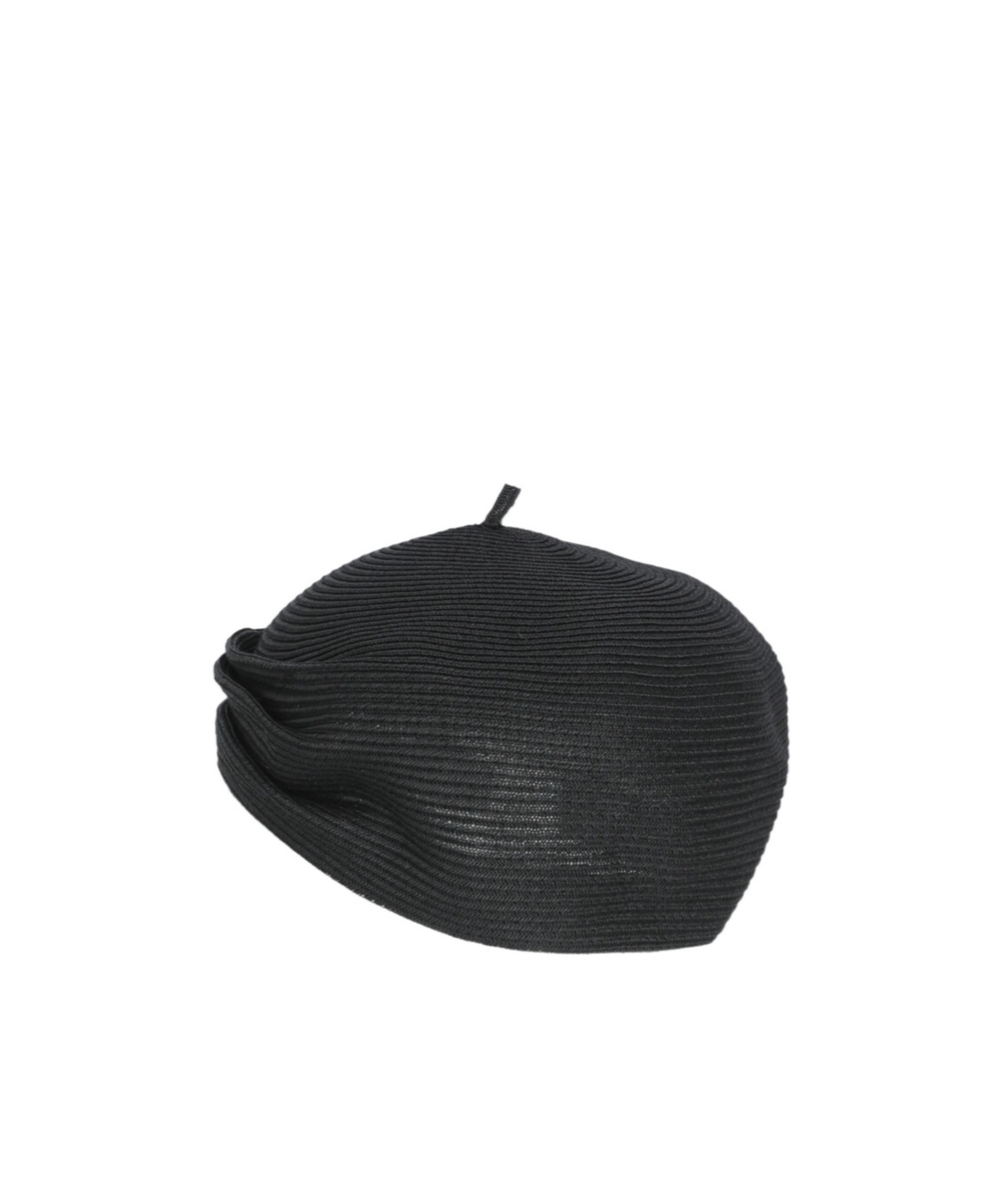 Y's Black Raffia Hat In Black
