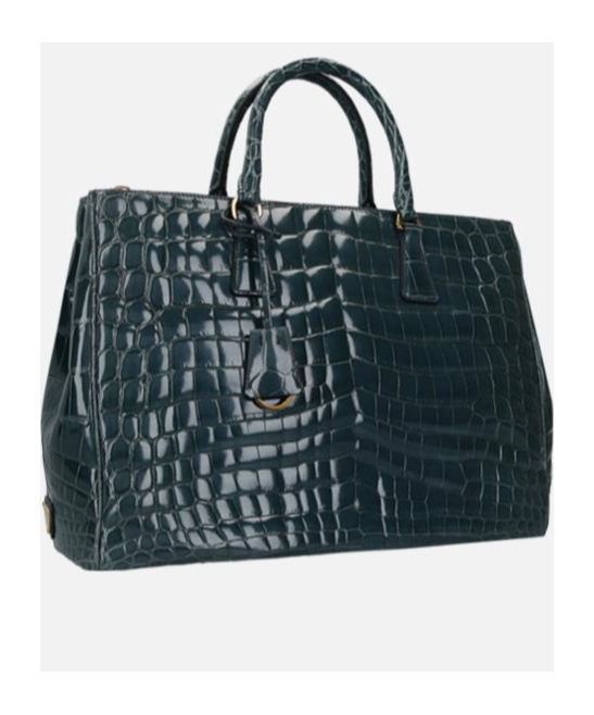 Prada Logo Handbag In Blue