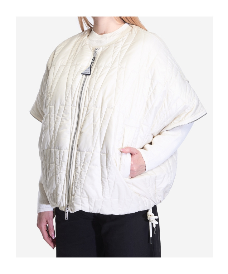 Moncler Long-sleeved Cotton Clothes In Nude