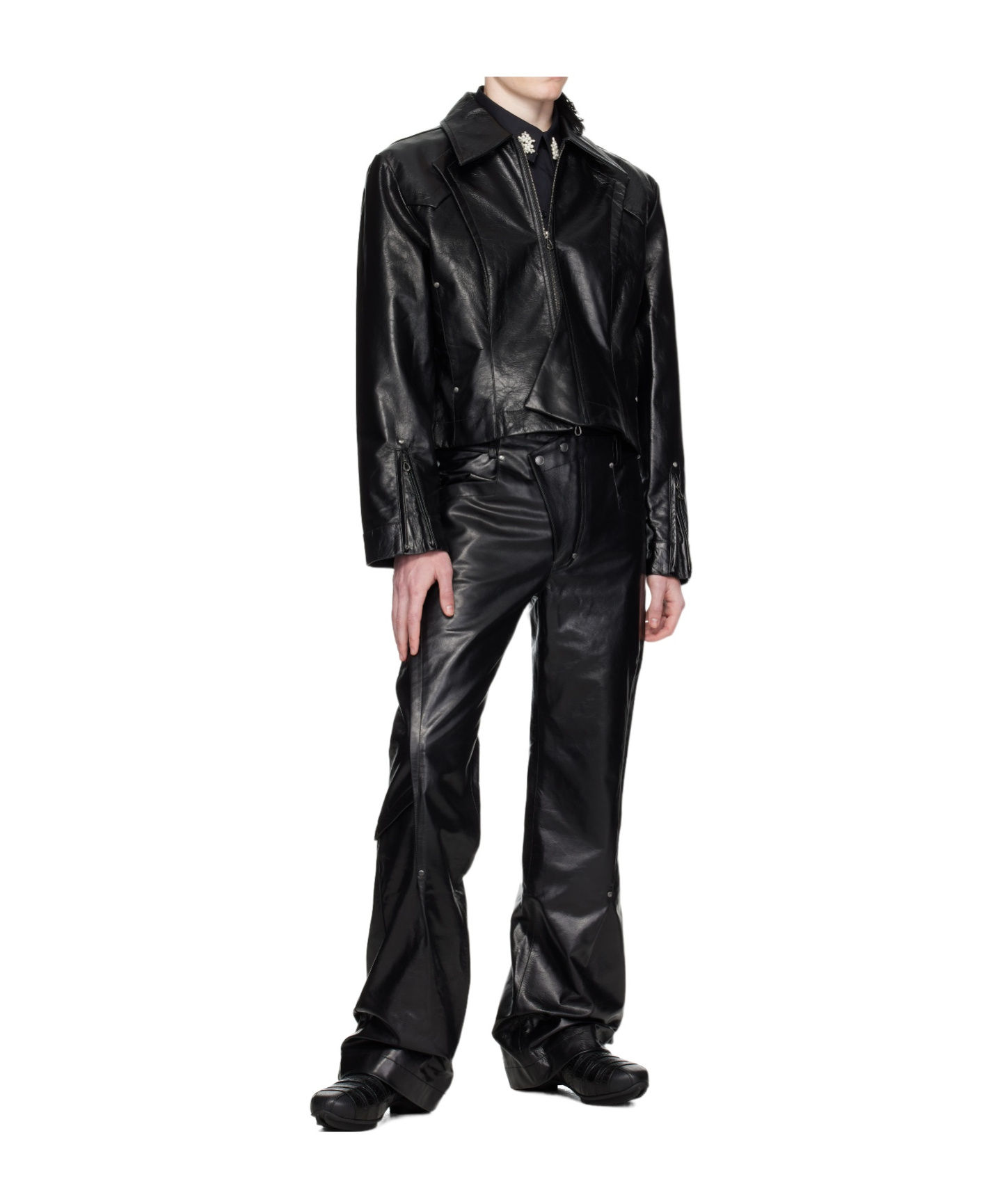 Kiko Kostadinov Belt Loop Casual Pants In Black
