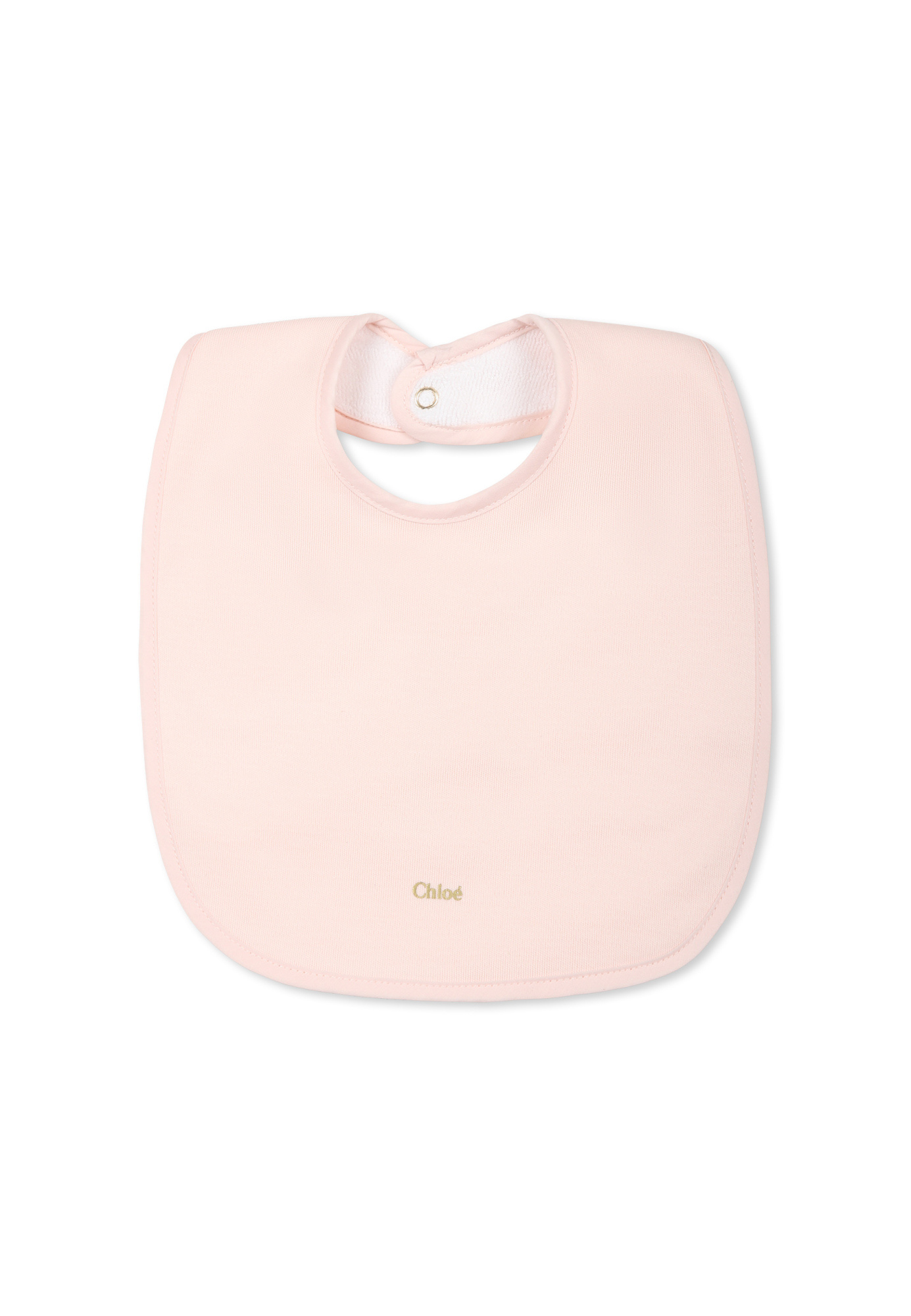 Chloé Long-sleeved Jumpsuit And Bib Set In Pink