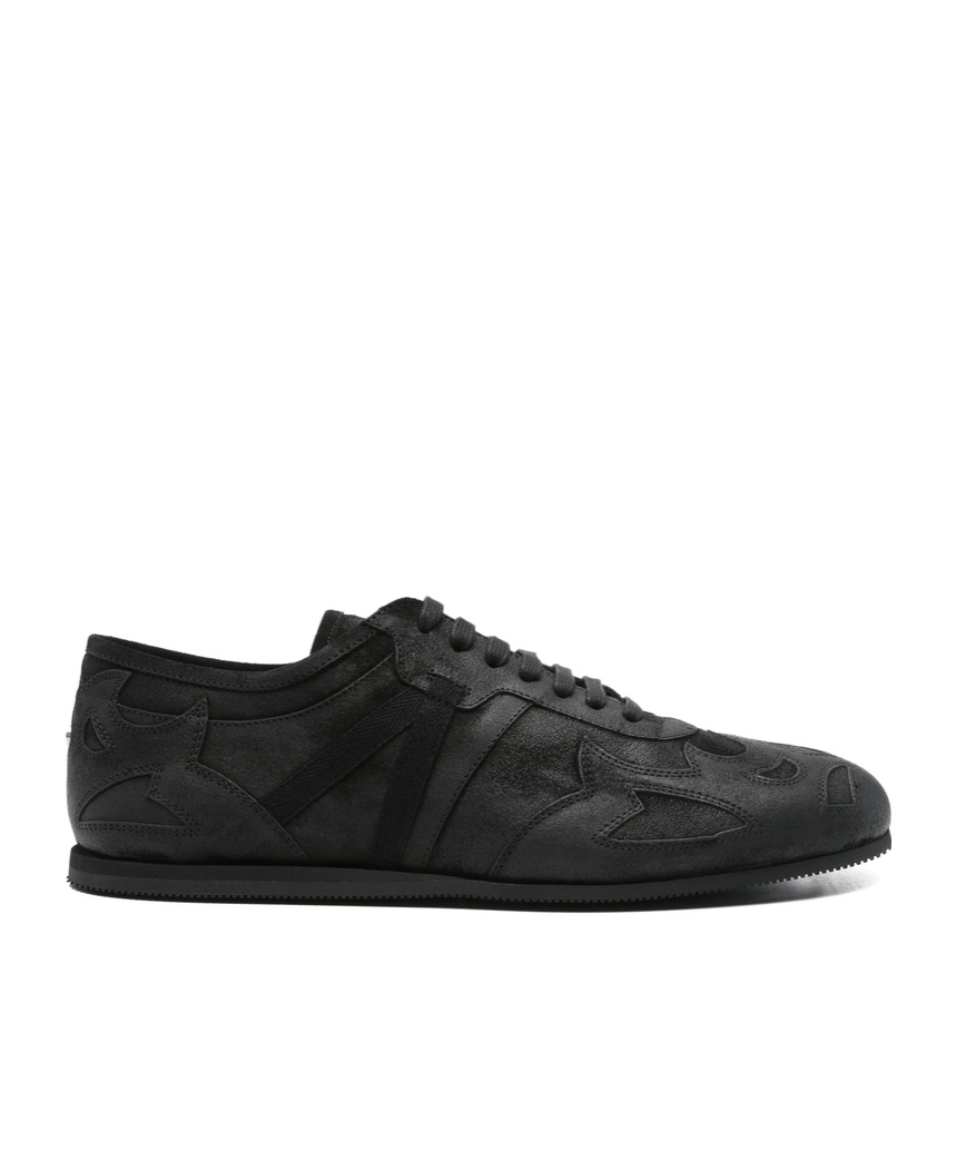 Ann Demeulemeester Siru Low-top Boxing Sneakers In Black