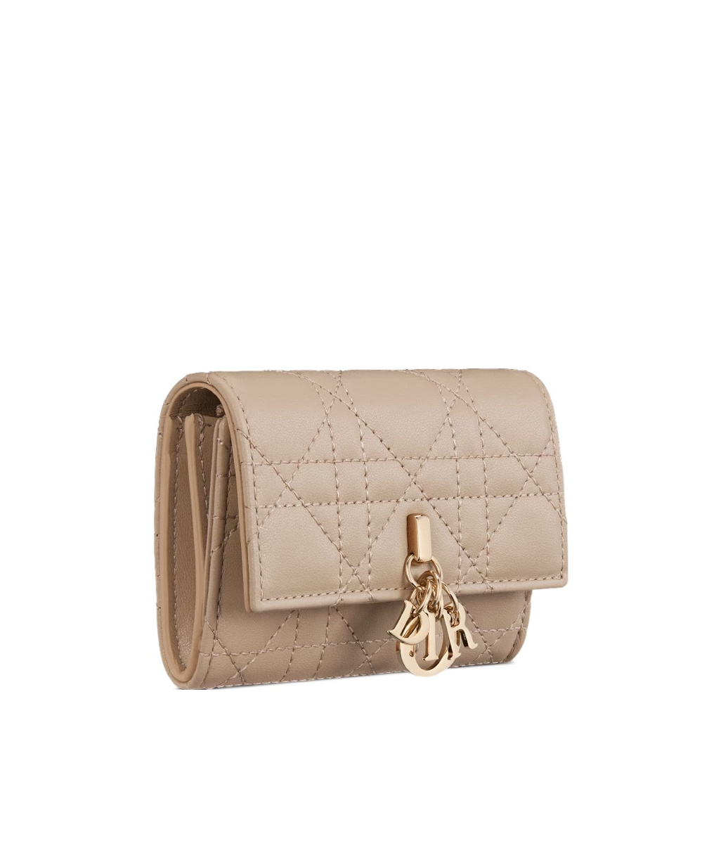 Dior Folding Wallet In Taupe