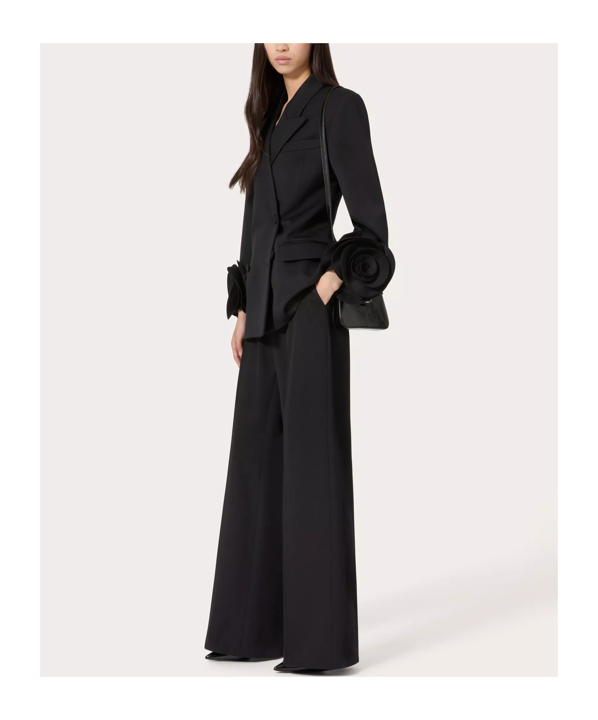 Valentino Grisaille Trousers In Black