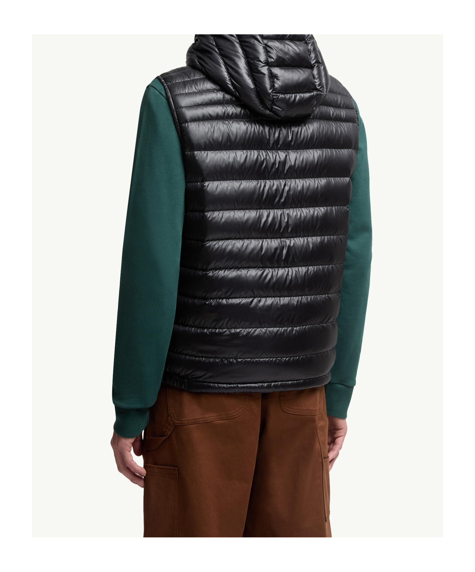 Moncler Orant Padded Vest With Hood In Black