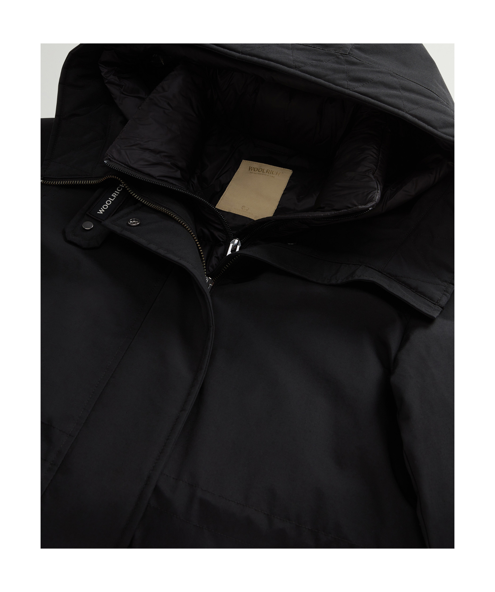 Woolrich Ramar Cloth Three-in-one Parker Coat In Black