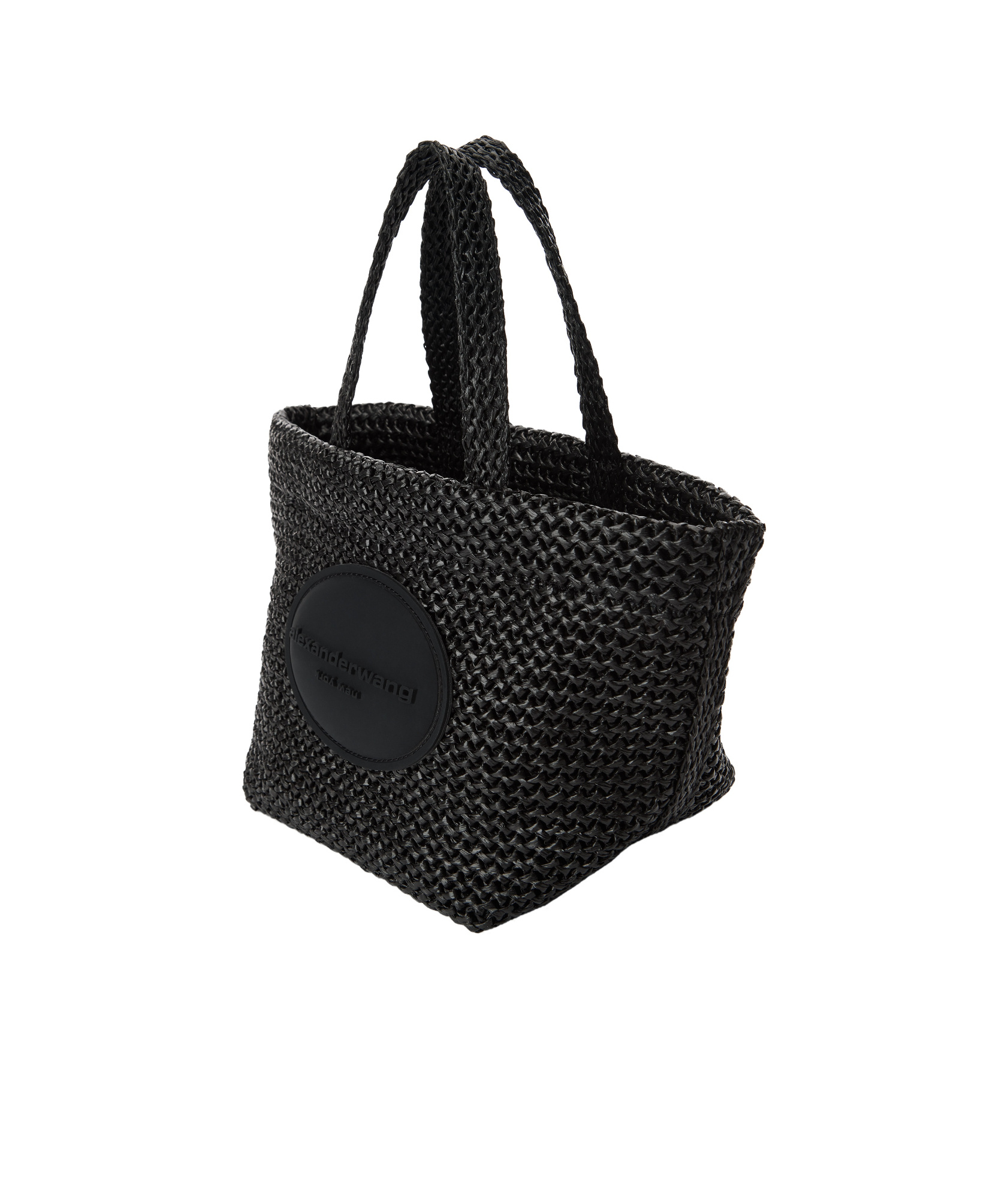 Alexander Wang Women Black Crochet Small Punch Handbag In Black