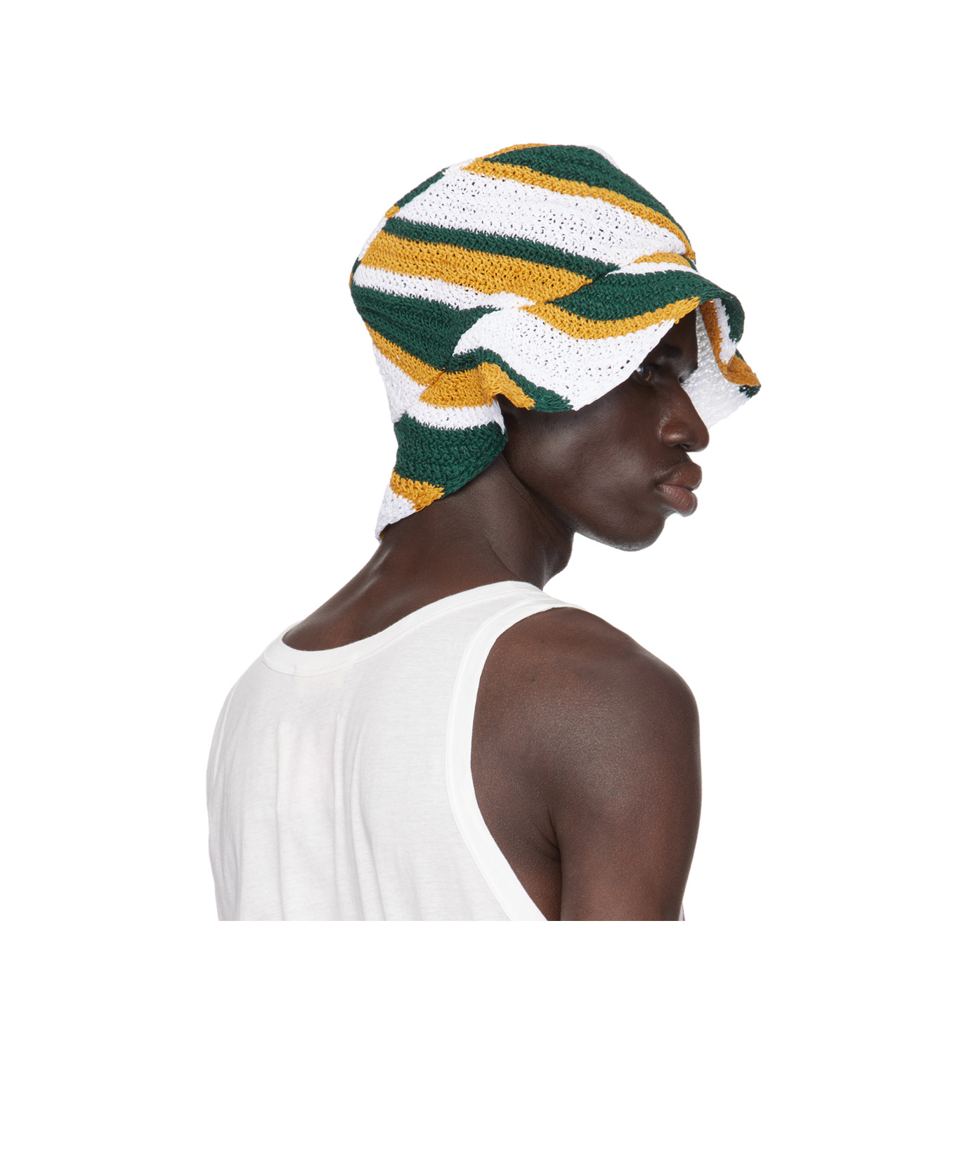 Marni Geometric Crochet Bucket Hat In Multi
