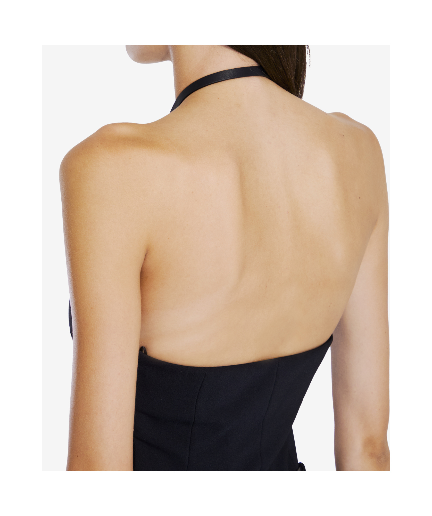 Attico Top With Strap In Black