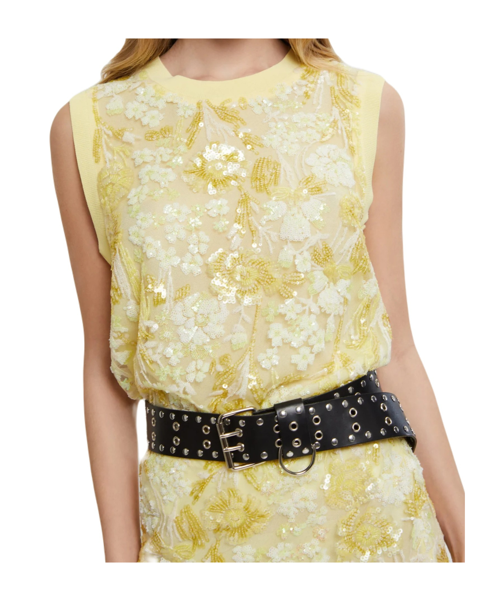 Ermanno Firenze Round Neck Sleeveless Vest