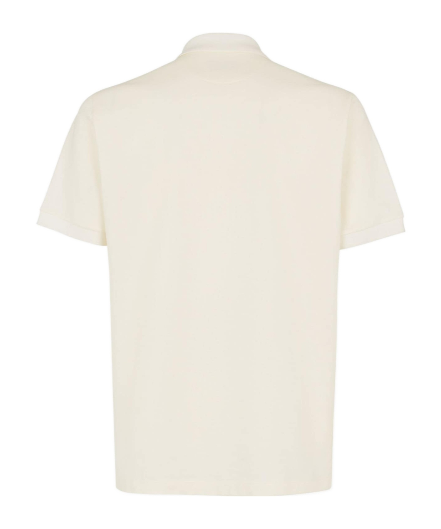 Fendi Men's Cotton Polo T-shirt In White