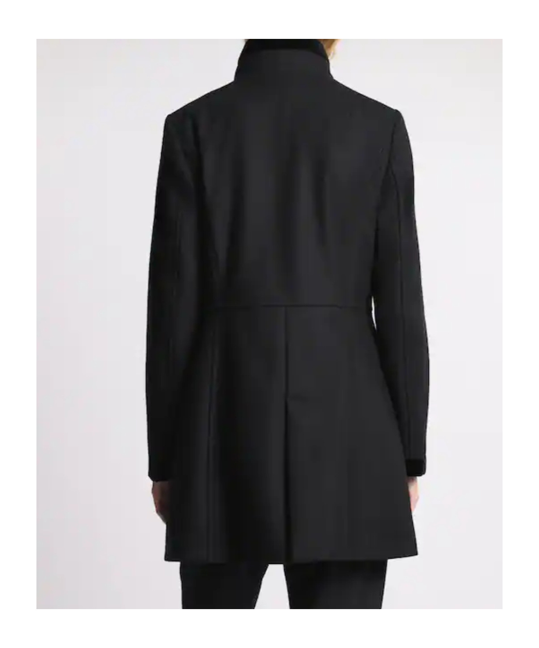 Fay Virginia Coat In Wool Fabric In Black