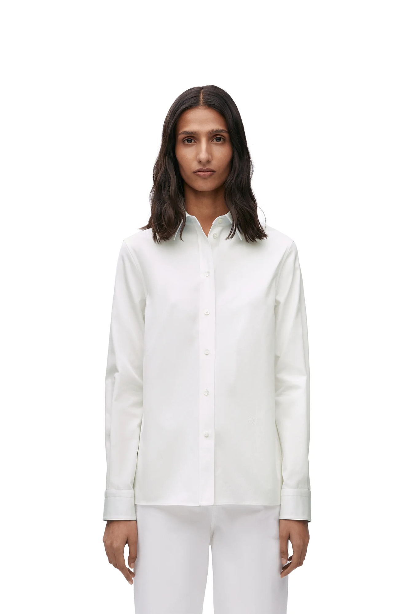 Shop Loewe Shirt In Cotton In White