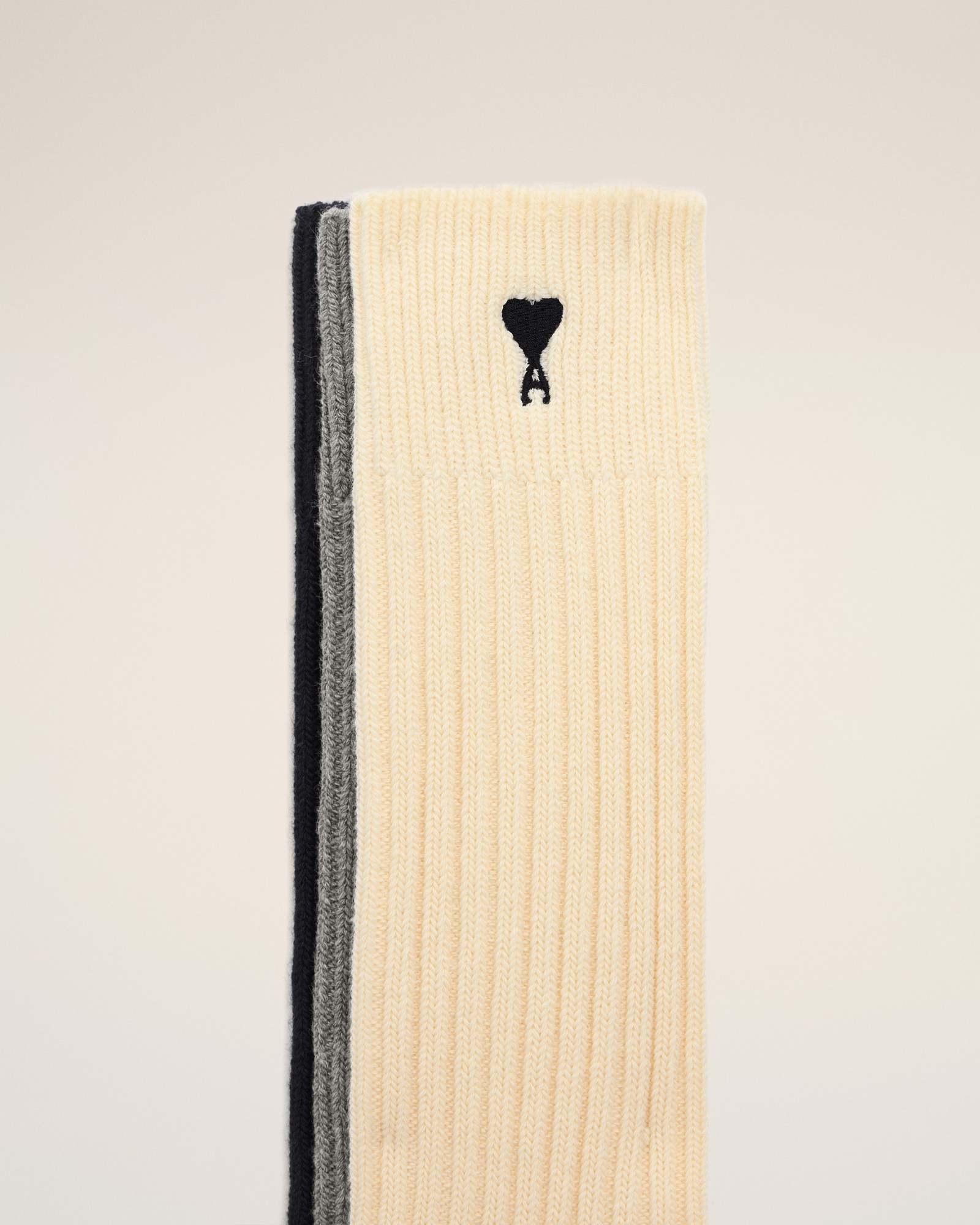 Ami Alexandre Mattiussi Ami Paris Three Pack Adc Socks