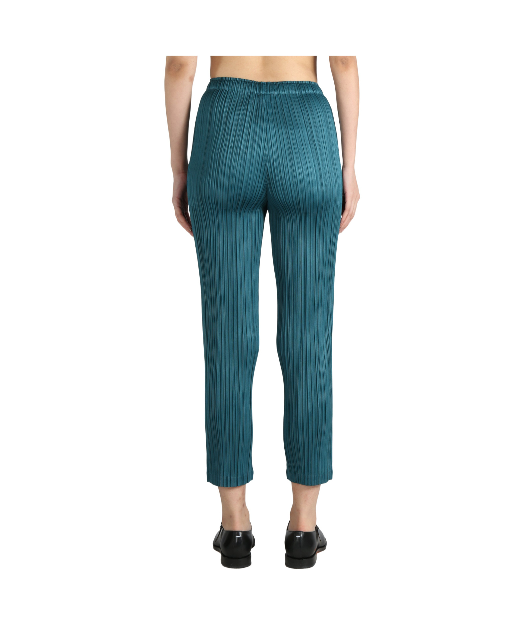 Shop Issey Miyake Pleated Trousers In Blue