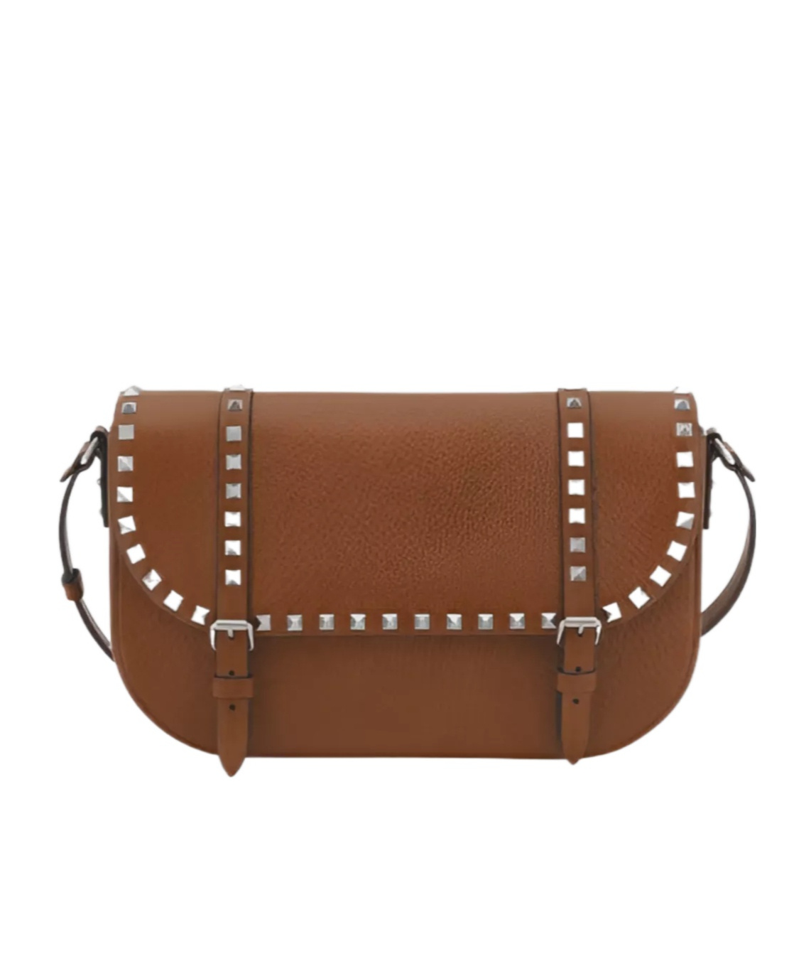 Valentino Clamshell Crossbody Bag In Brown