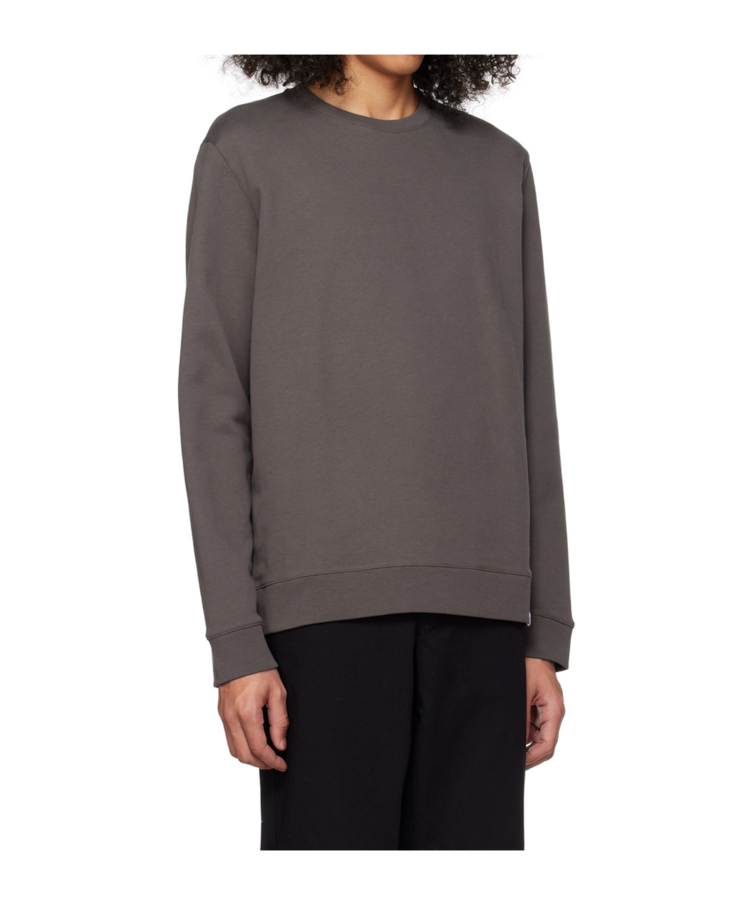 Norse Projects Round-collar Long-sleeve Hoodie In Black