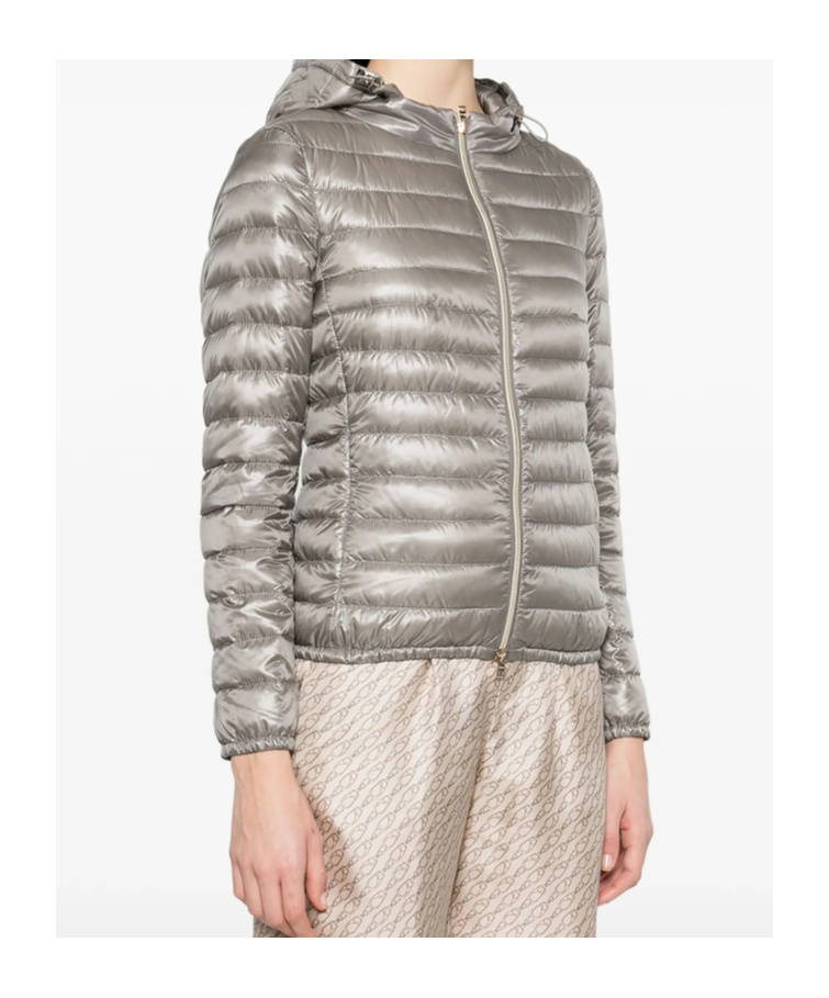 Herno Long Sleeve 2 Down Jacket In Gray