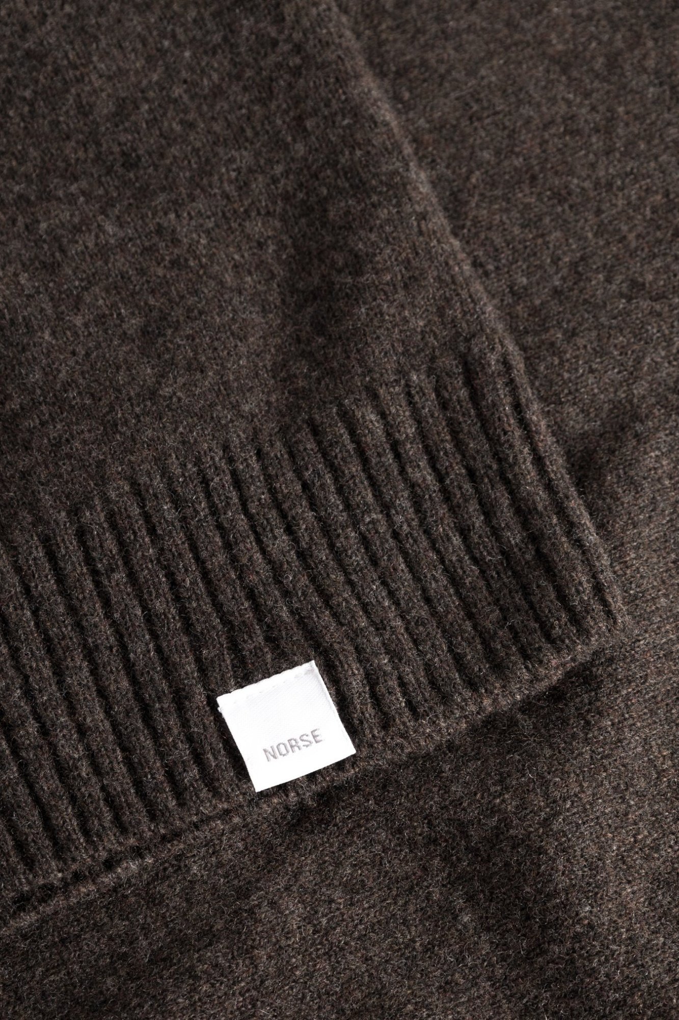 Norse Projects Long-sleeved Wool Polo Shirt In Black