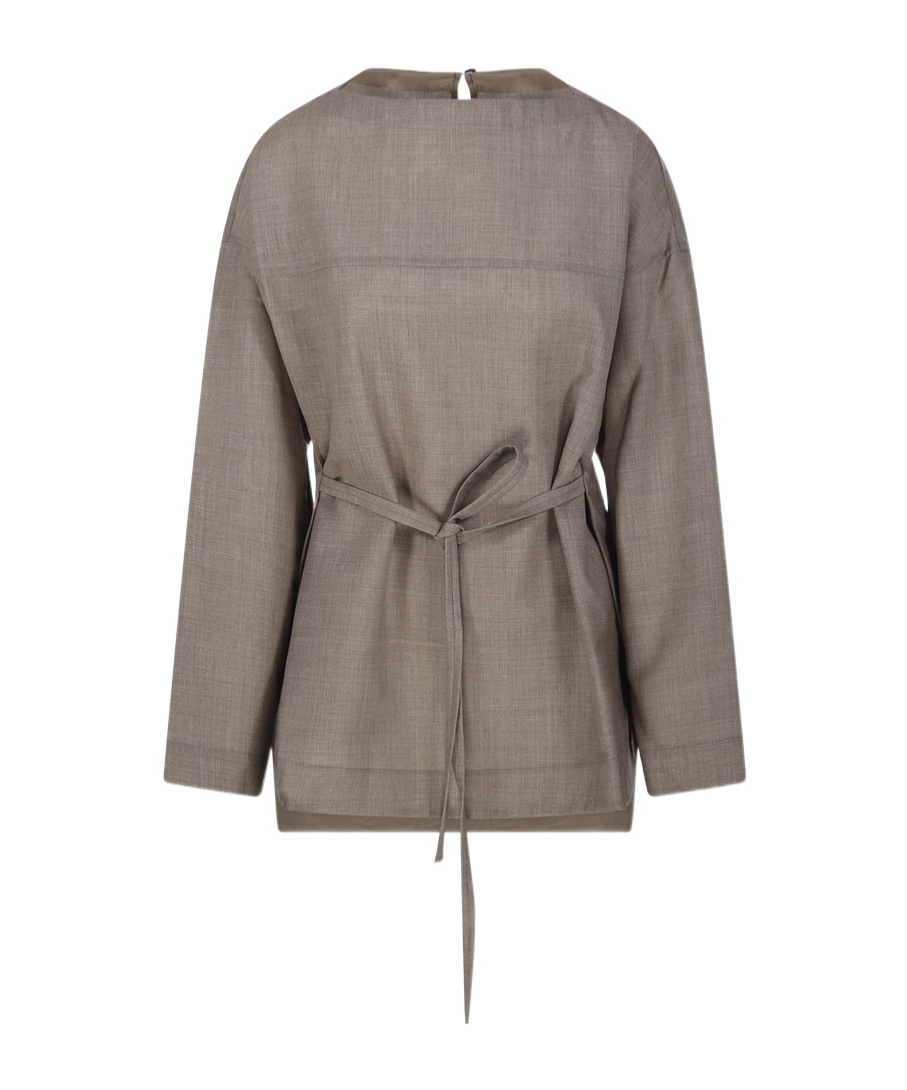 Studio Nicholson Loma Long Sleeved Top In Gray