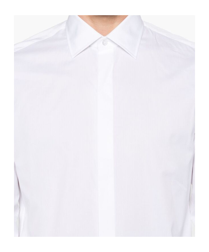 Shop Tagliatore Shirt In White