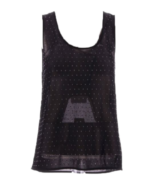 Blumarine Embellished Tank Top In Black