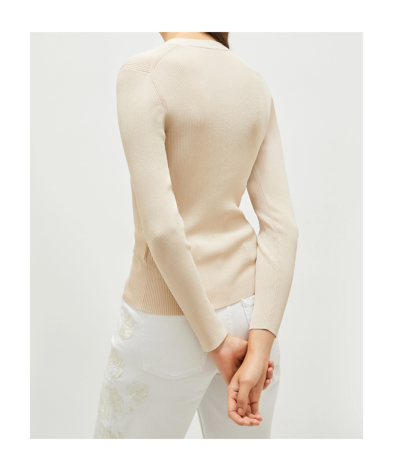 Marella Long-sleeved Sweater In Nude