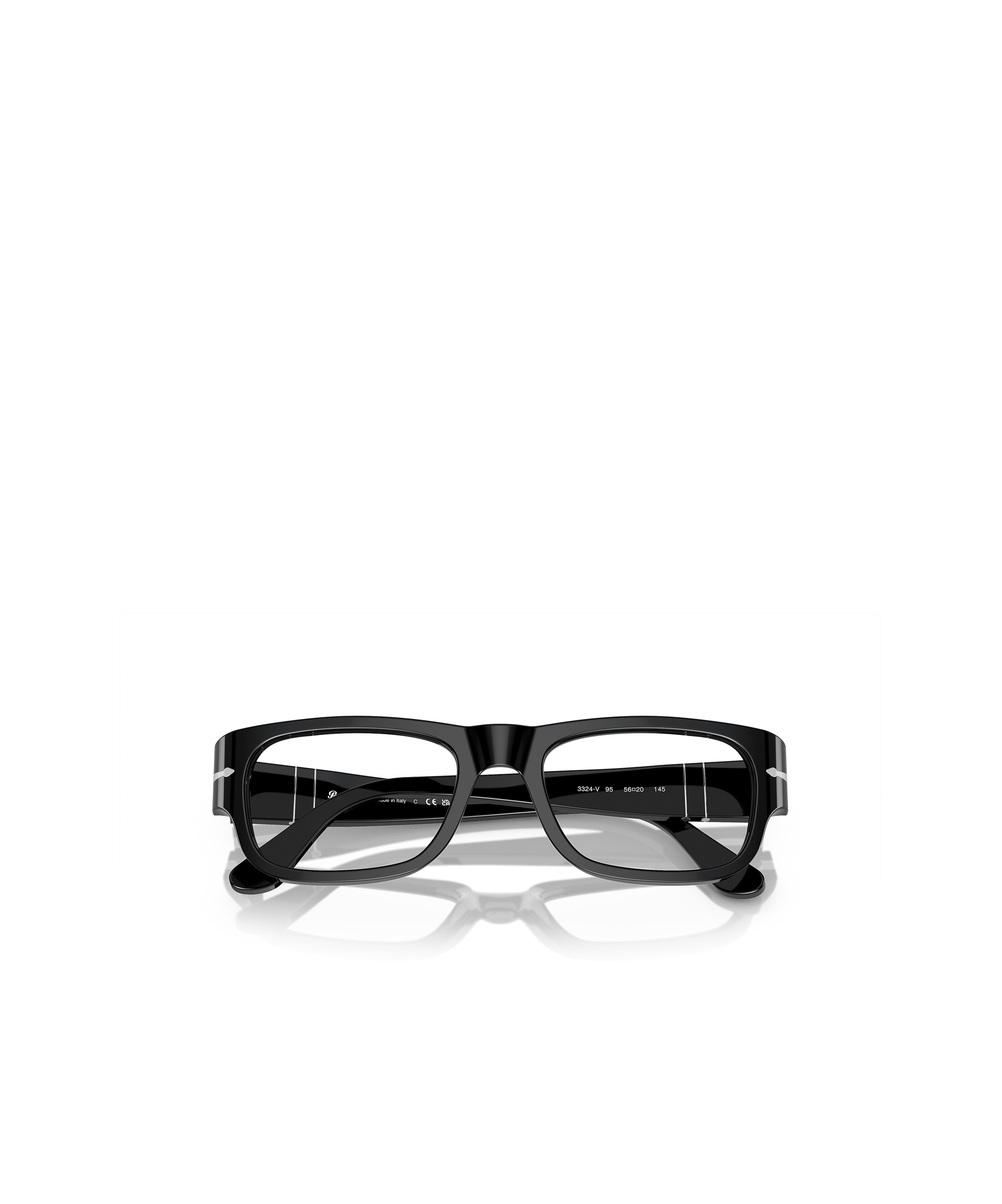 Persol Rectangular Frame Glasses In Black