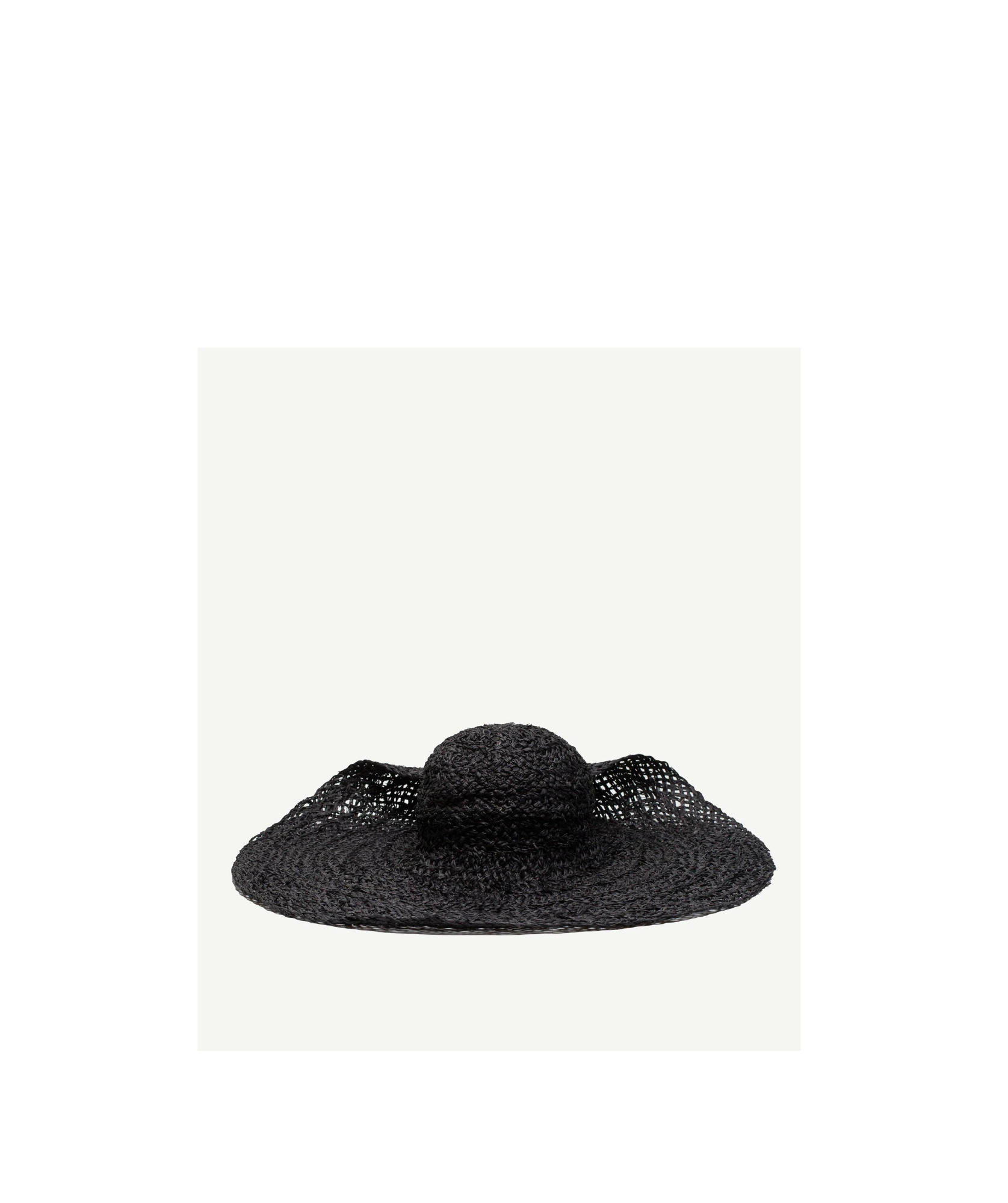 Ruslan Baginskiy Wide Brim Straw Beach Hat In Black