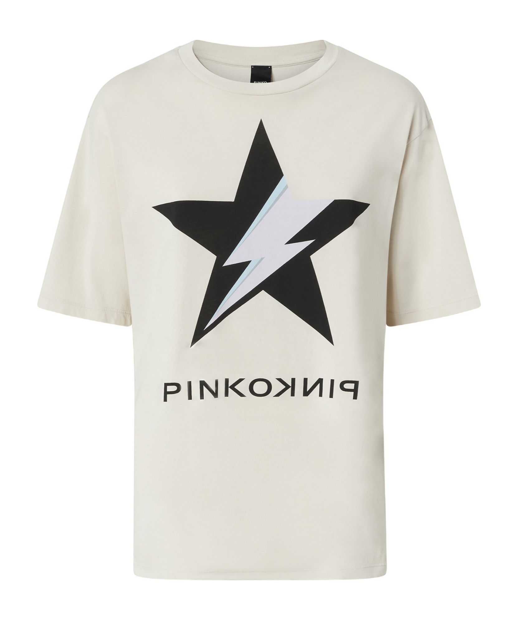 PINKO PINKO STAR-PRINTED CREWNECK T-SHIRT