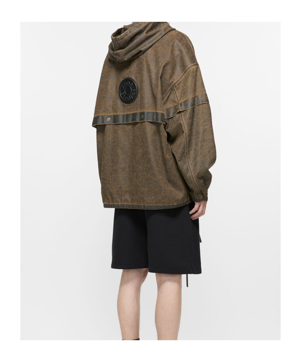 Acne Studios Fleece Track Shorts In Black