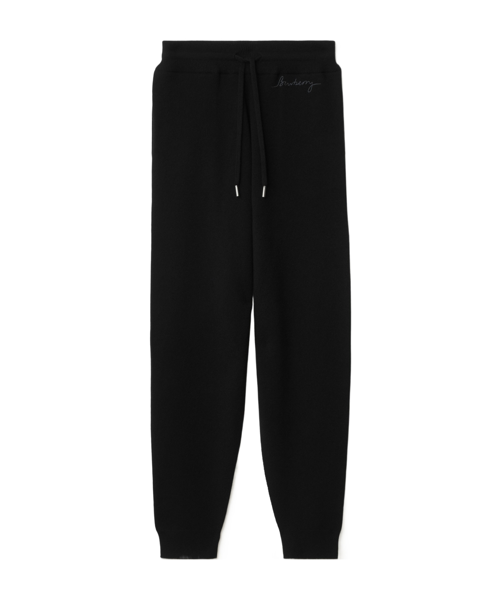 Shop Burberry Embroidered Track Pants In Black