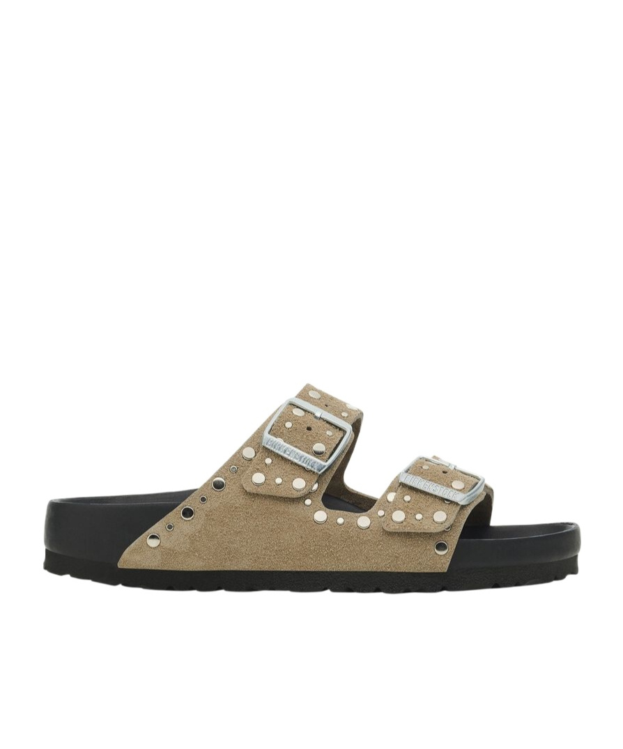 Birkenstock Suede Arizona Rivet-detail Sandals In Multicolor