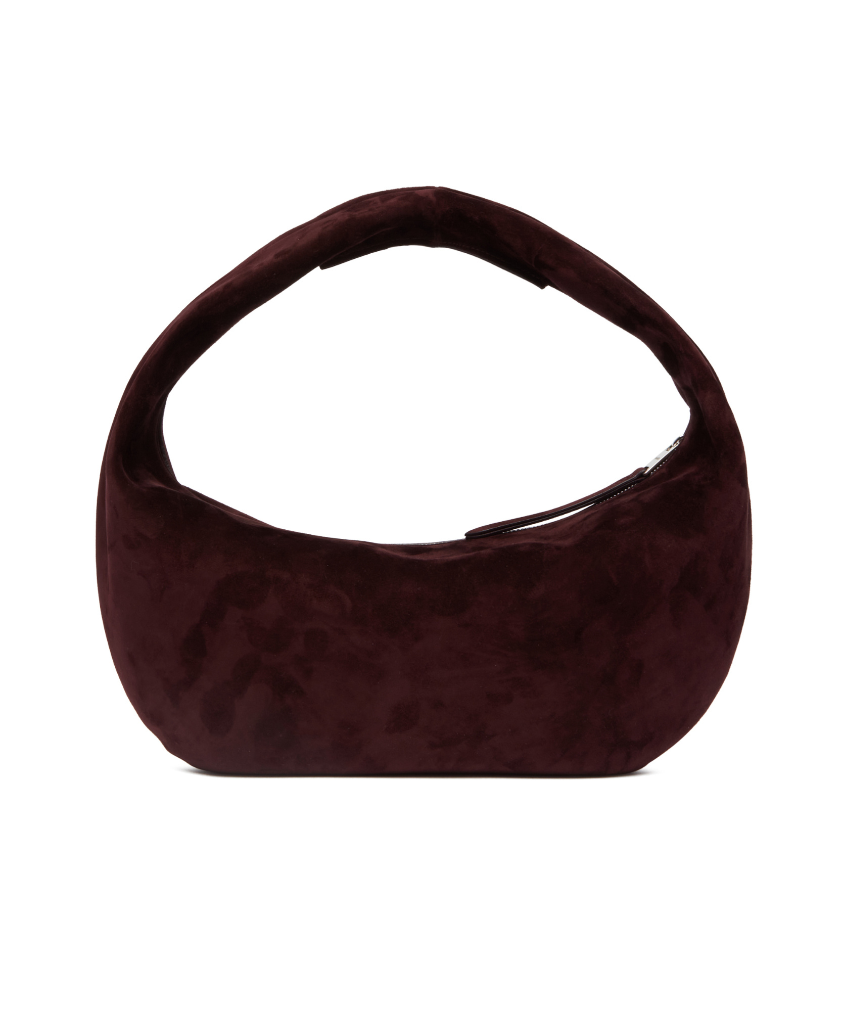Khaite Medium Olivia Suede Hobo Bag In Brown
