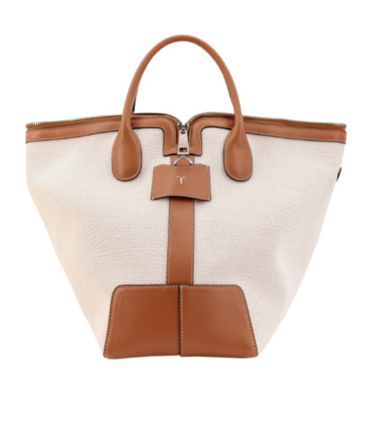 Tod's Double Handle Shoulder Bag In Pink