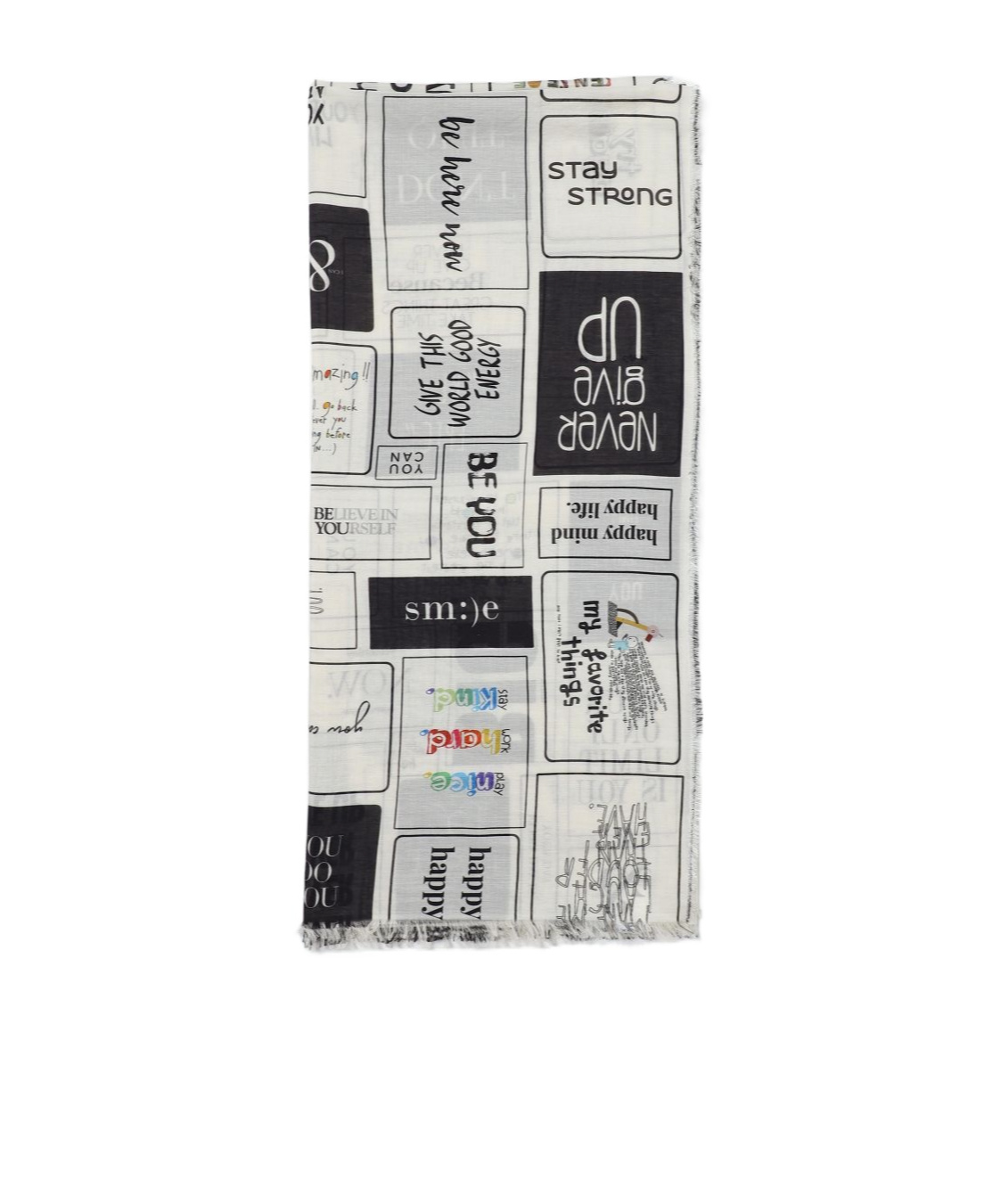Faliero Sarti Pattern Scarf In White