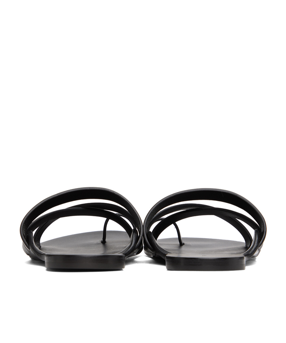 The Row Kris Cross-strap Sandals In Black