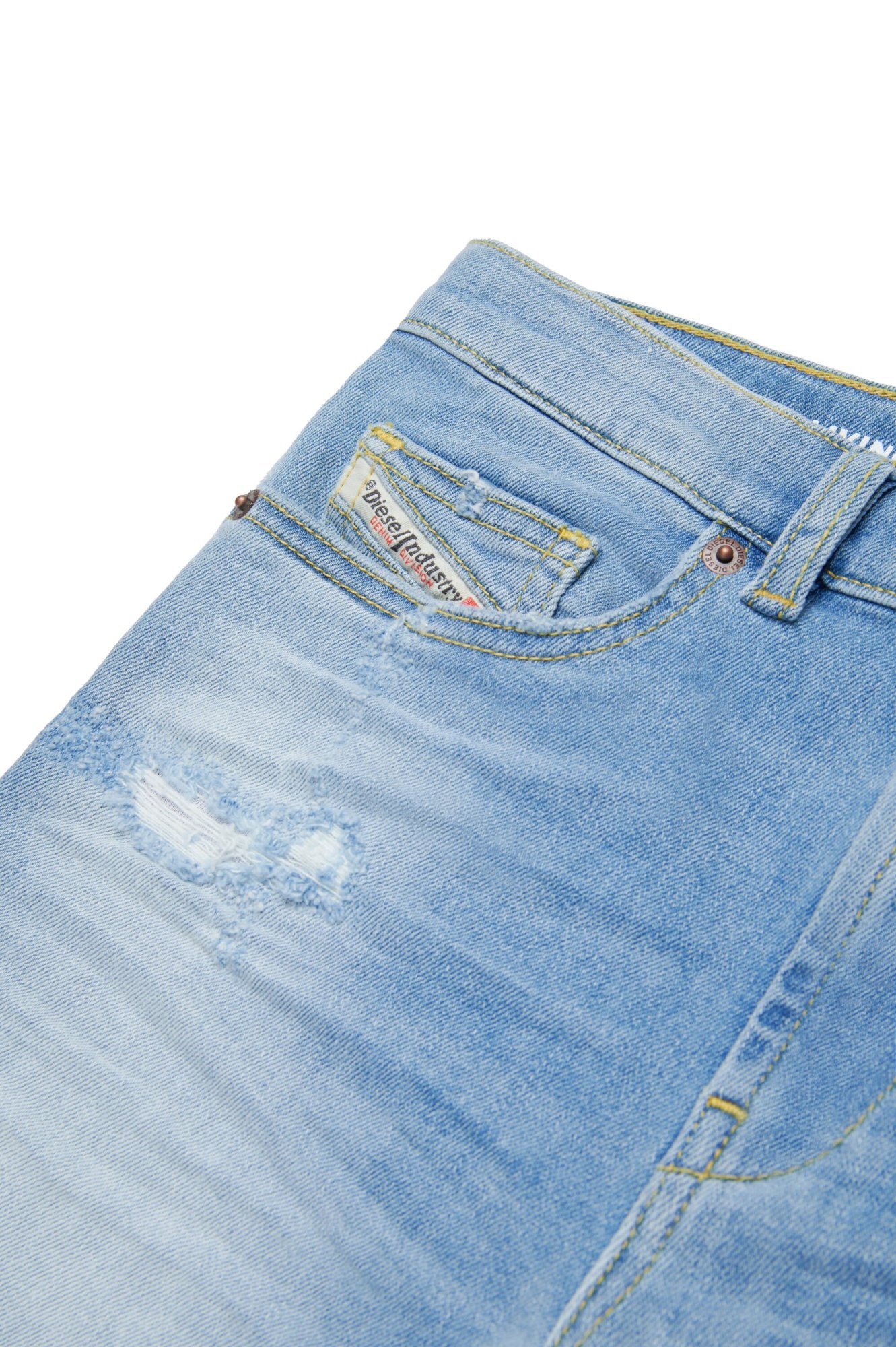 Diesel D-macs-sh-j Denim Shorts In Blue