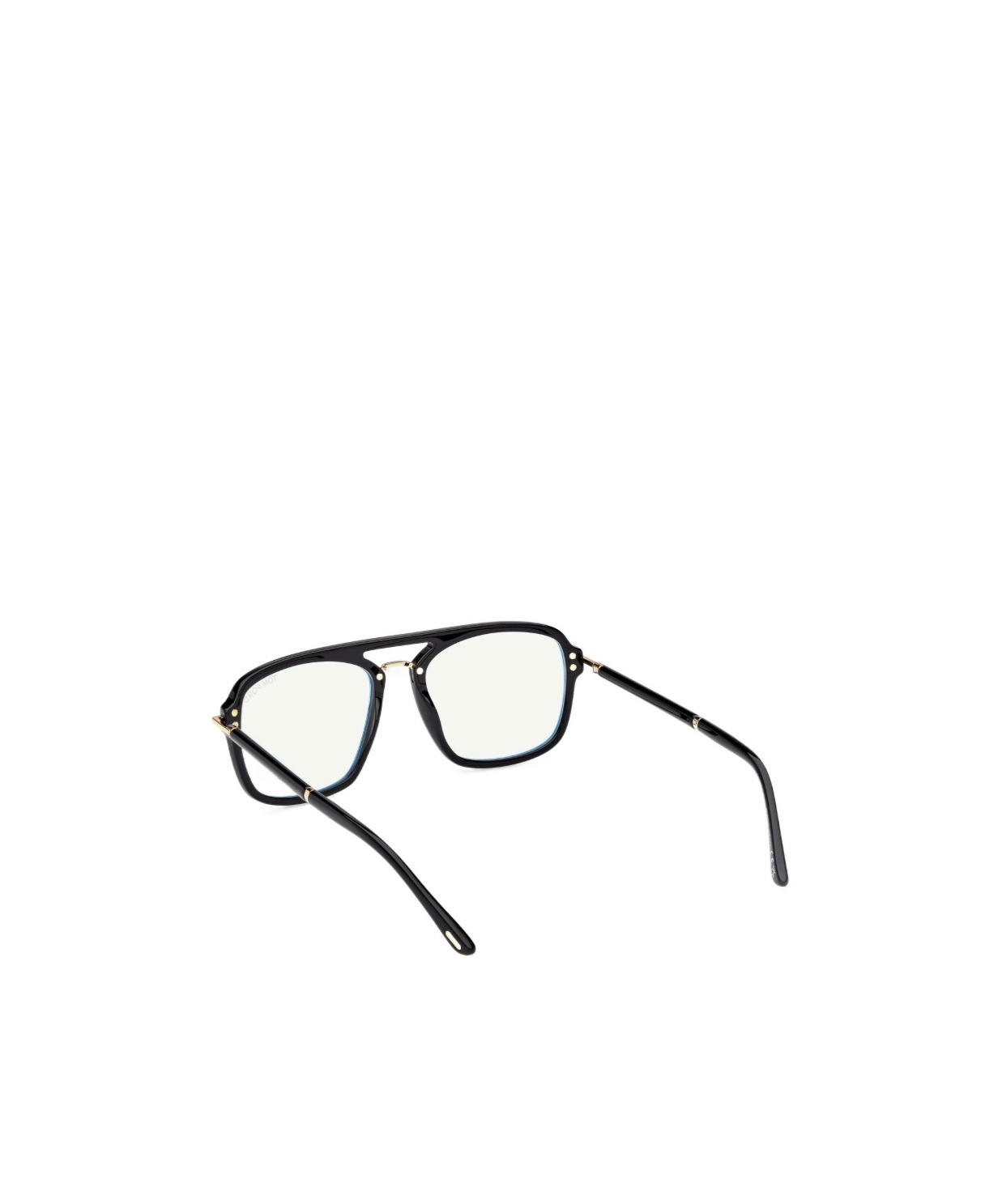 Tom Ford Hinge-detail Double-bridge Glasses In Black
