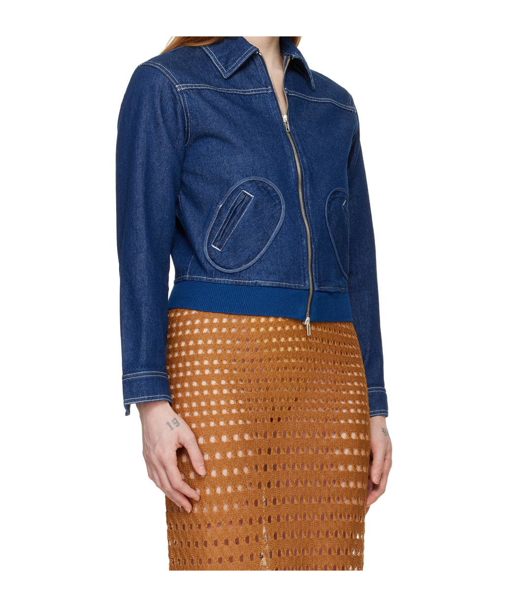 Gimaguas Blue Oahu Denim Jacket In Brown