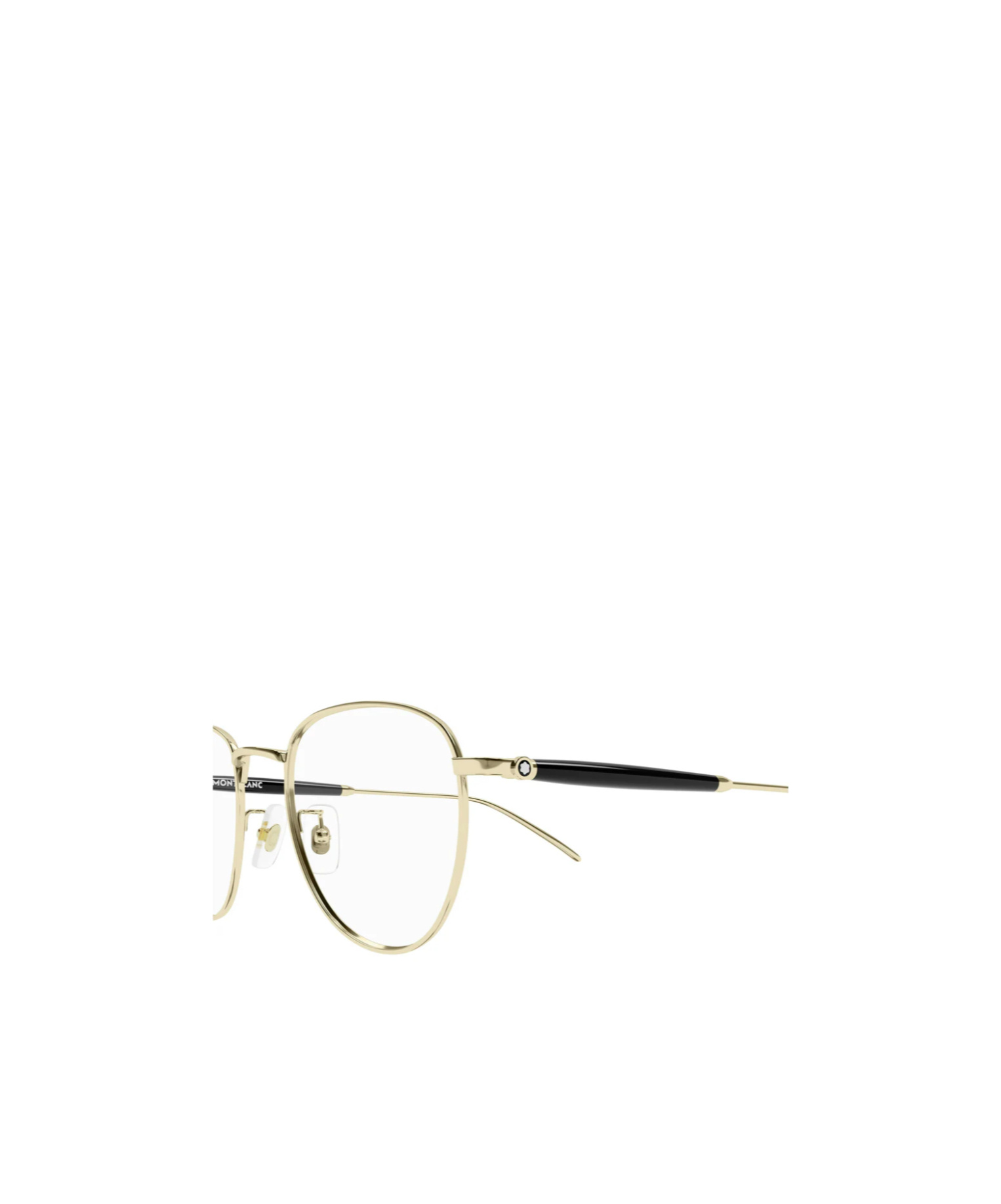 Montblanc Eyewear Round Frame Glasses In Nude