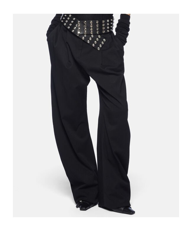 ATTICO CREASED CASUAL PANTS