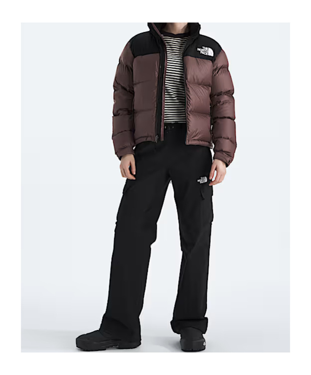 The North Face 1996 Retro Nuptse Jacket Khumbu Climbing School White Dune Nylon Coats Brown In Brown