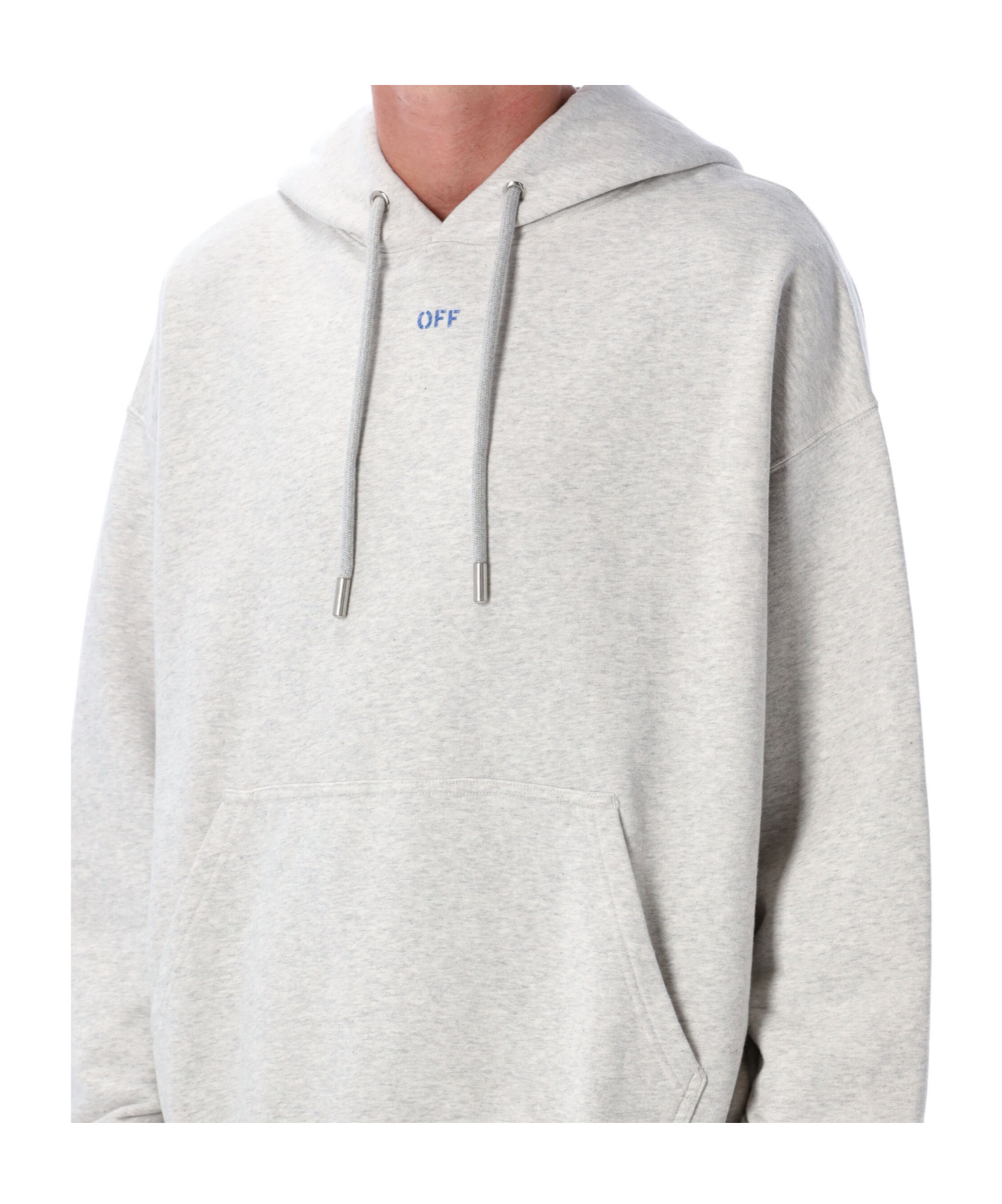 Off-white Long-sleeved Sweatshirt In Gray